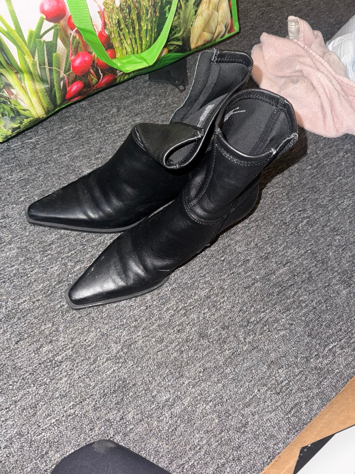 Steve Madden Stasia Boots Black Leather