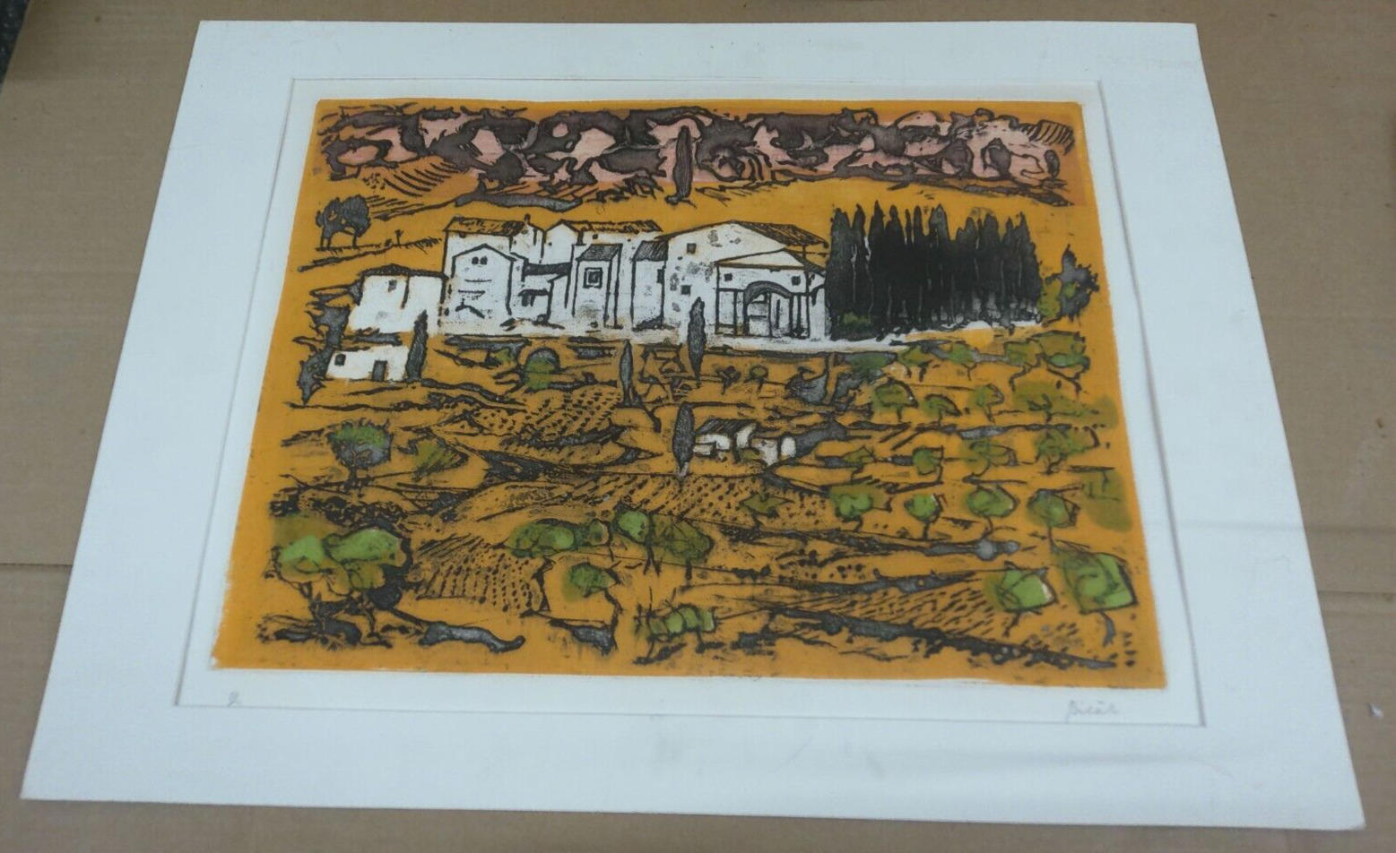 Terraces André Bicât 52/100 (1909 - 1996) - 18'' X 24''
