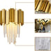 Luxury Crystal Wall Gold Lamp Modern Bedroom Living Room Hallway Light Fixture