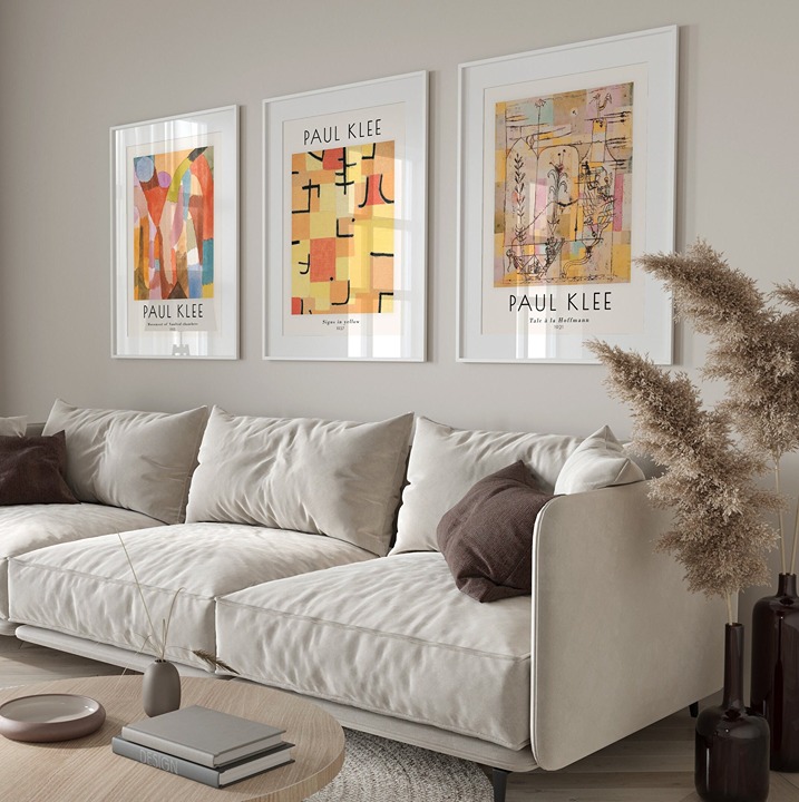 Paul Klee Poster, Exhibition Wall art, Set of 3 Paul Klee Prints, Paul Klee Wall
