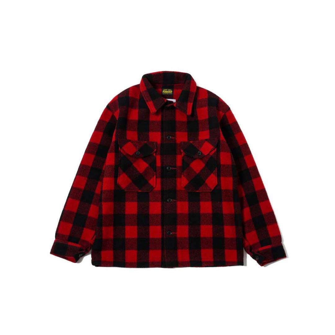 PORKCHOP × MASSES WOOL JACKET チェック　M MASSES - 【ラスト1点-サイズL】 × PORKCHOP / WOOL JACKET P
