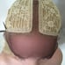 blonde wig middle part lace front wavy l