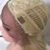 blonde wig middle part lace front wavy l