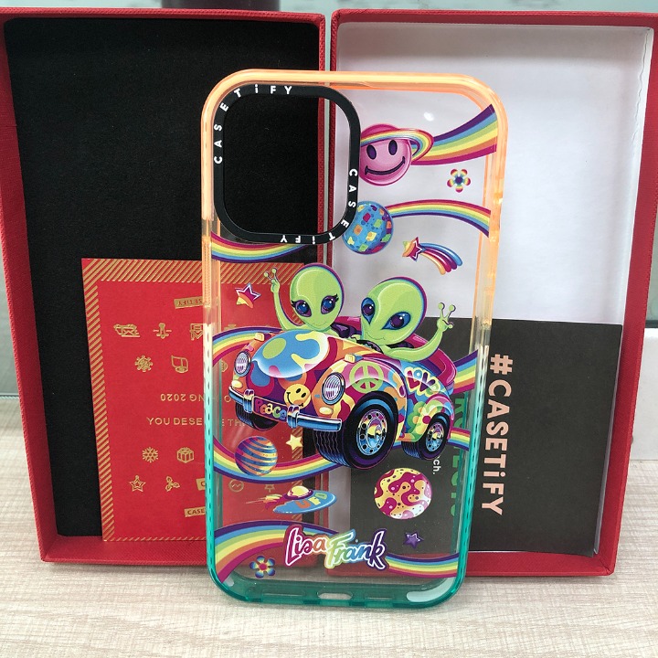 ddc Casetify iphone 12 pro max case Apple green Alien
