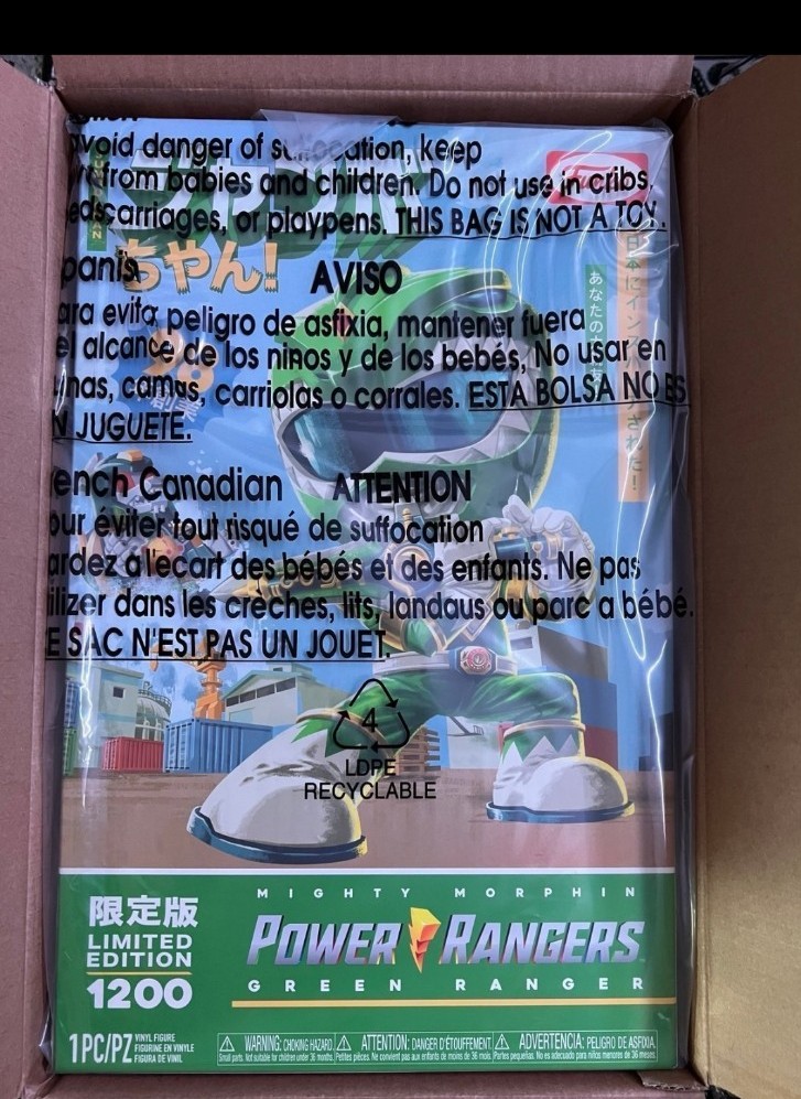 Jumbo Chan Green Ranger Funko Limited Edition-CERTIFIED COLLECTIBLE 1200 Made