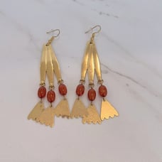 Lulu Frost Gold Sierra Statement Earrings