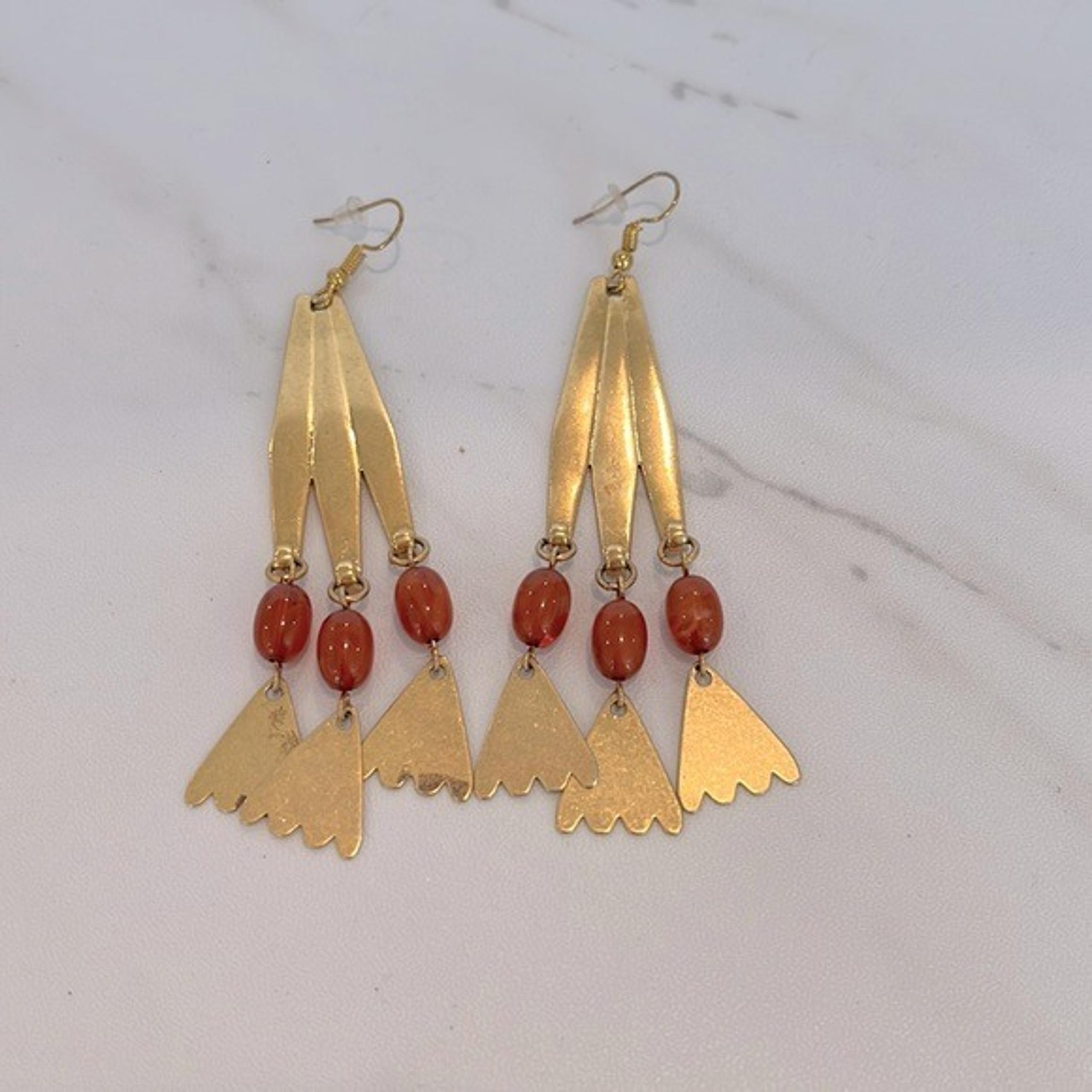 Gold Sierra Statement Earrings - Lulu Frost