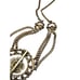 Czechoslovakia Art Nouveau Purple Glass Festoon Necklace Bracelet Brass Set