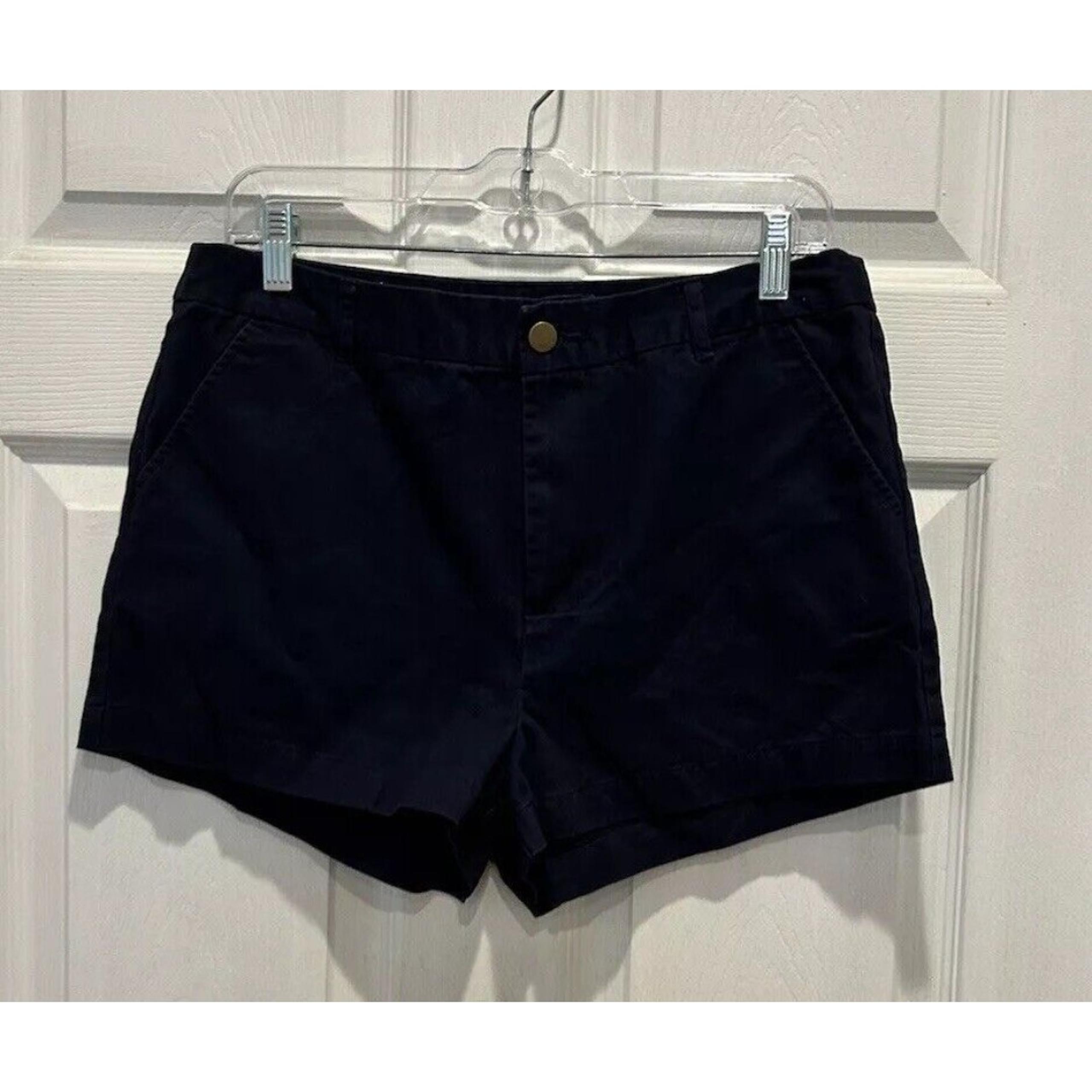 Forever 21 Chino Shorts Navy 30 in Waist Low Rise Cotton Womens