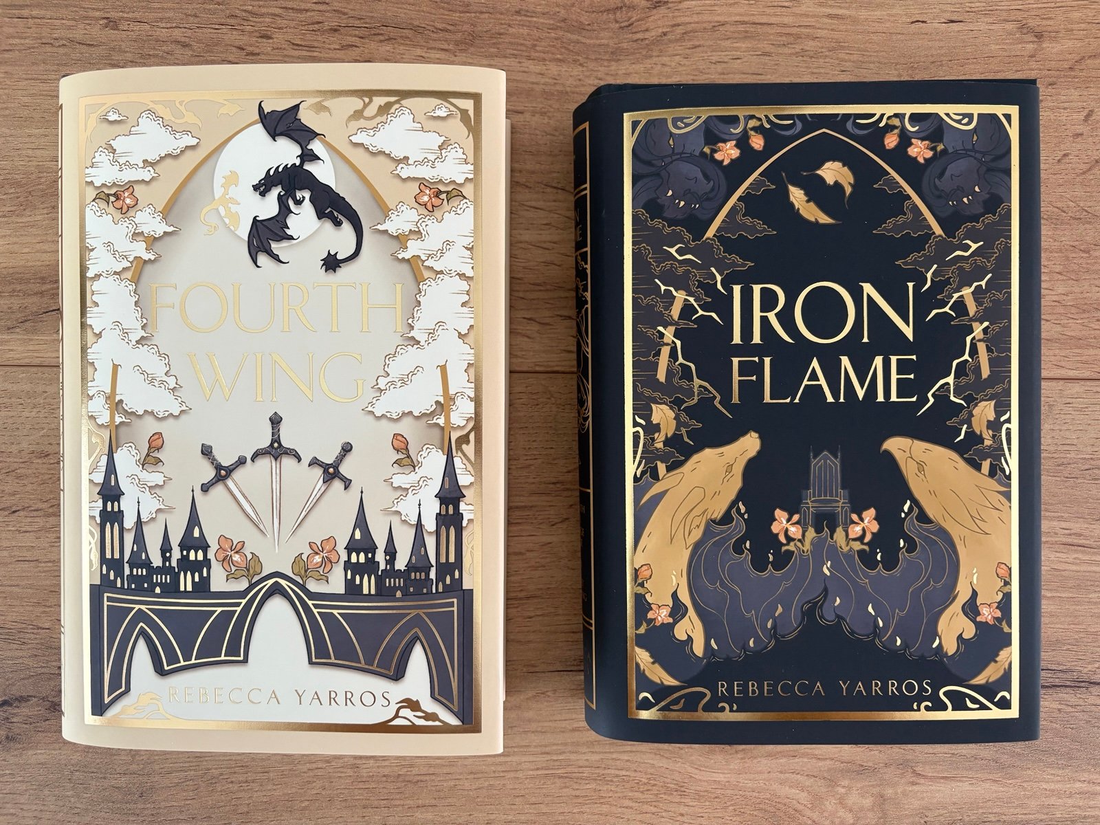 Fourth Wing & Iron Flame with Alternate Dust Jackets + Target Edition Onyx Storm