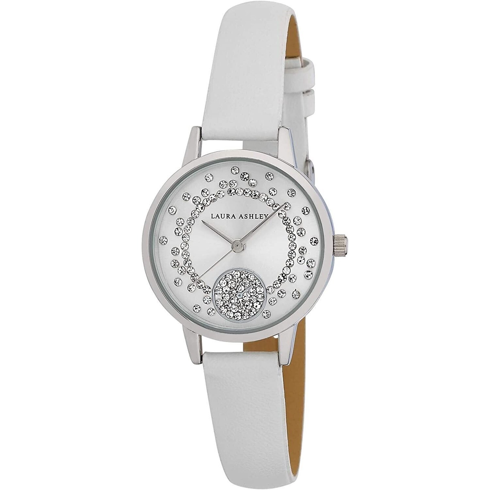 Laura Ashley Women's Strap Round Case Stud Dial Watch
