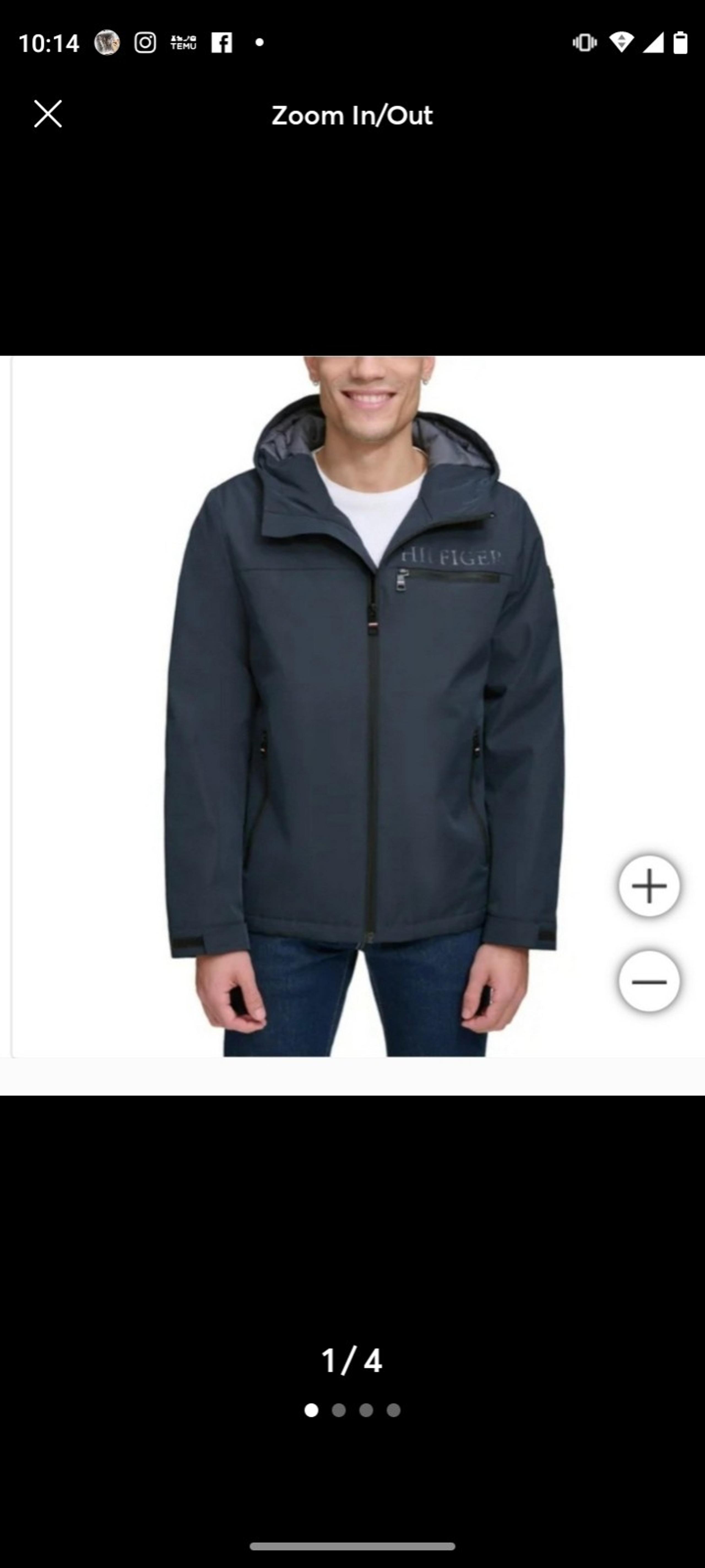 Tommy Hilfiger men performance hooded jacket