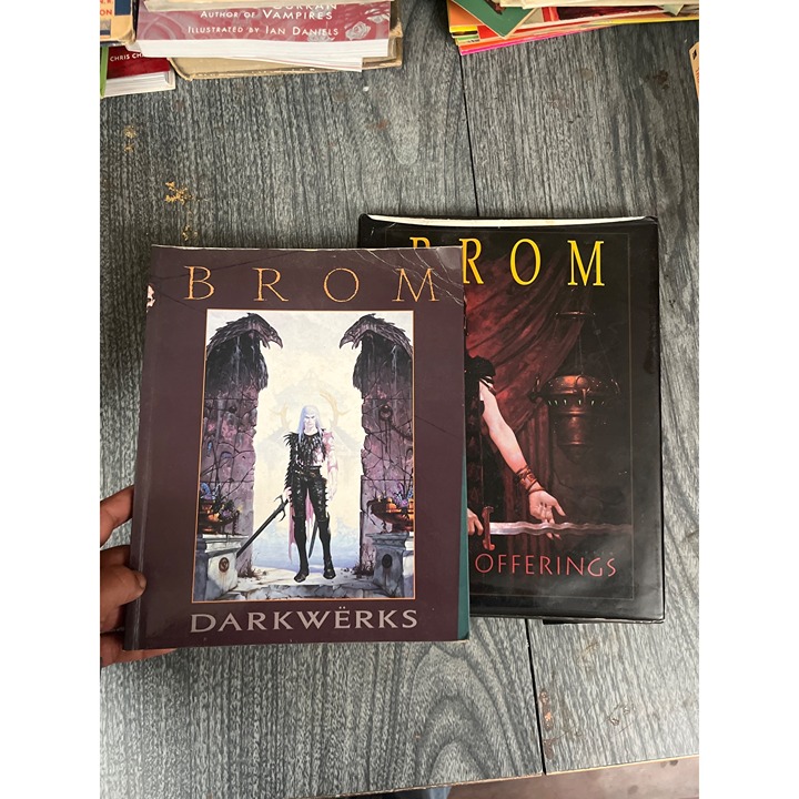 Brom Darkwerks Offerings Vintage Art Book 2000s Dungeons & Dragons Fantasy Lot