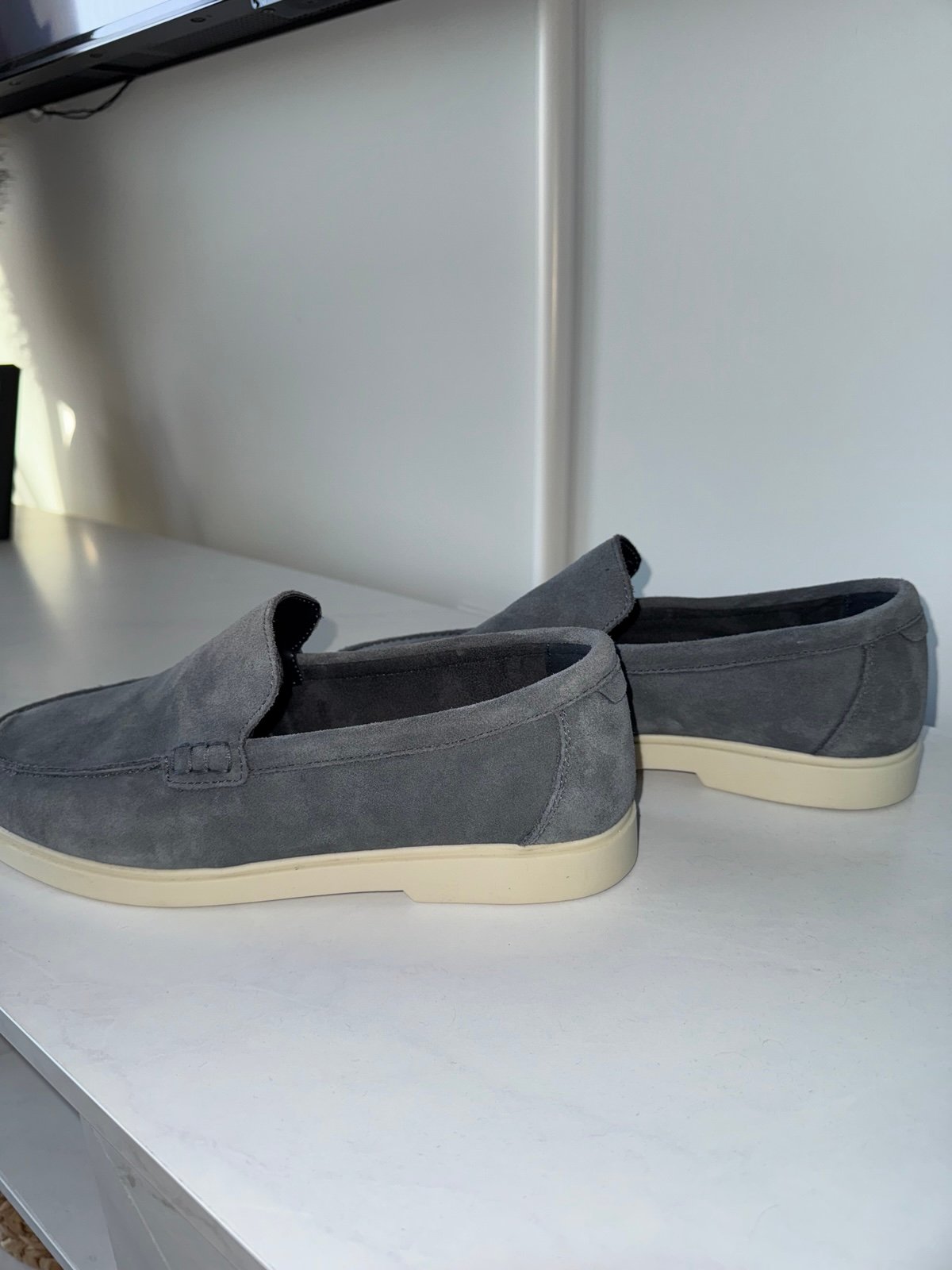 Zara men blue loafers
