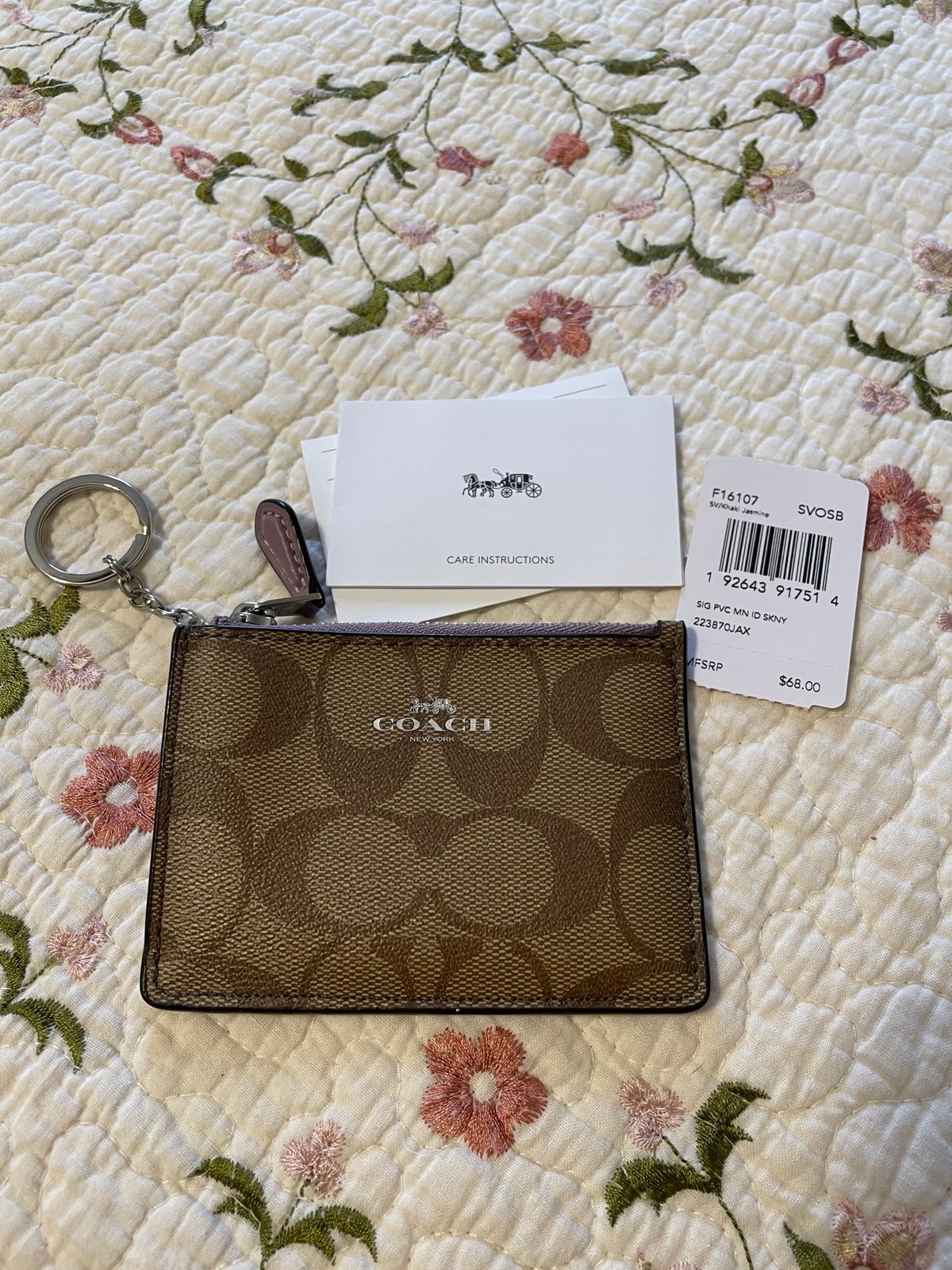 Coach ID wallet NWT