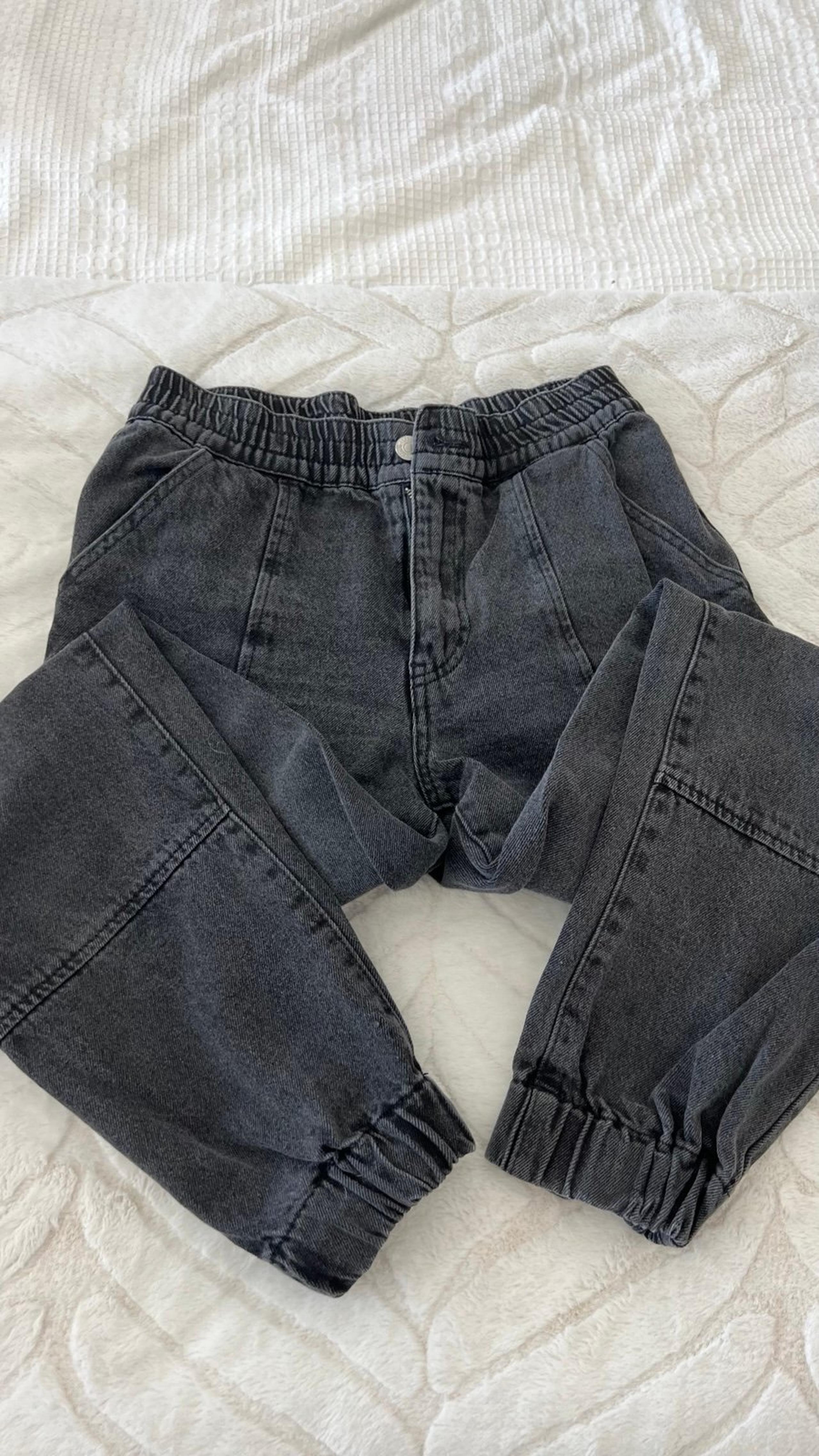 Forever 21 Jean Joggers Black Cargo Pants XS