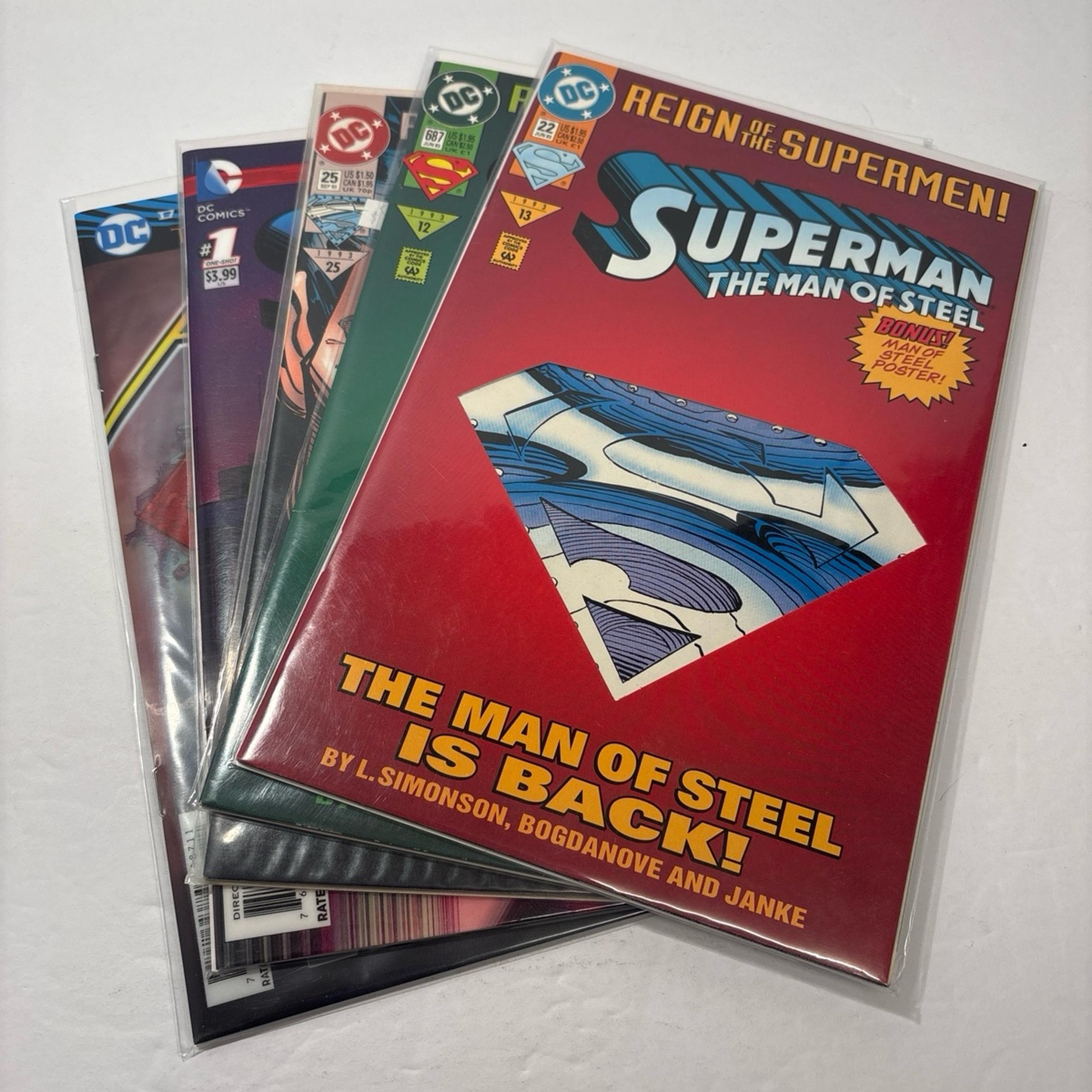SUPERMAN COMIC LOT (5 books) DC
