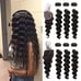 4pcs Virgin Human hair bundle closure