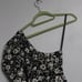 Free People Black Floral Print Somethin Bout You One Shoulder Bodysuit Sz XS NWT