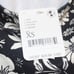 Free People Black Floral Print Somethin Bout You One Shoulder Bodysuit Sz XS NWT