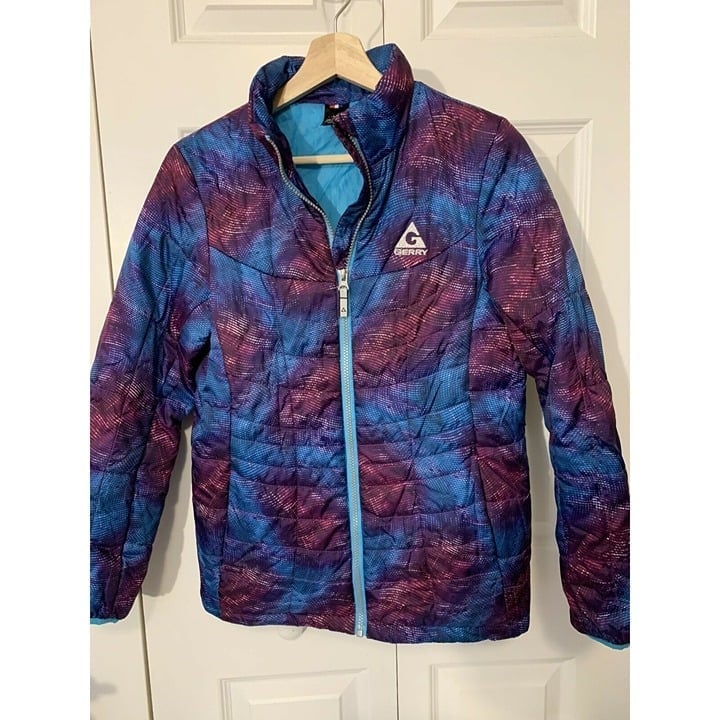GERRY Girls Winter Ski Jacket Sz L 14-16 Purple & Teal