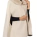 NWT - Vince Camuto - Women's Solid Faux Fur Collared Cape Topper