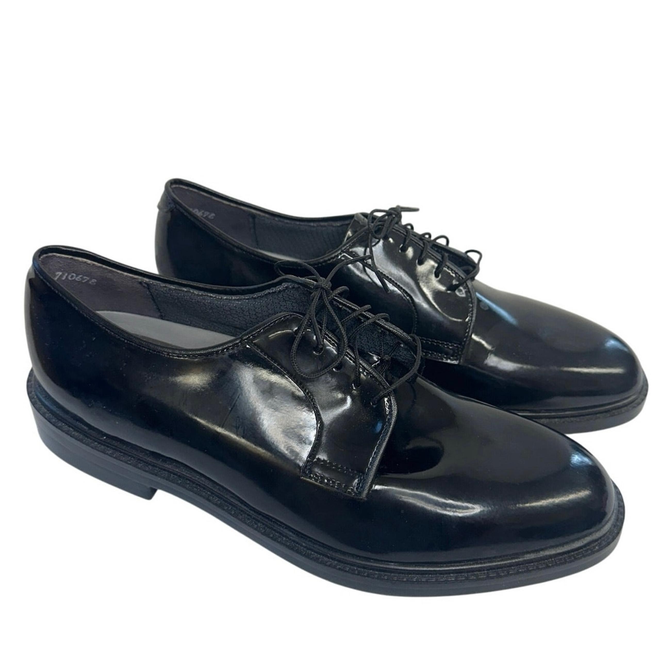 Capps airlight foot wear, mens dress shoe size 9 1/2 Black high gloss military