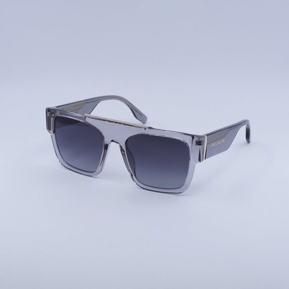 Marc Jacobs MARC 757/S 0KB7 9O Sunglasses Grey Square Frame, Grey Lenses