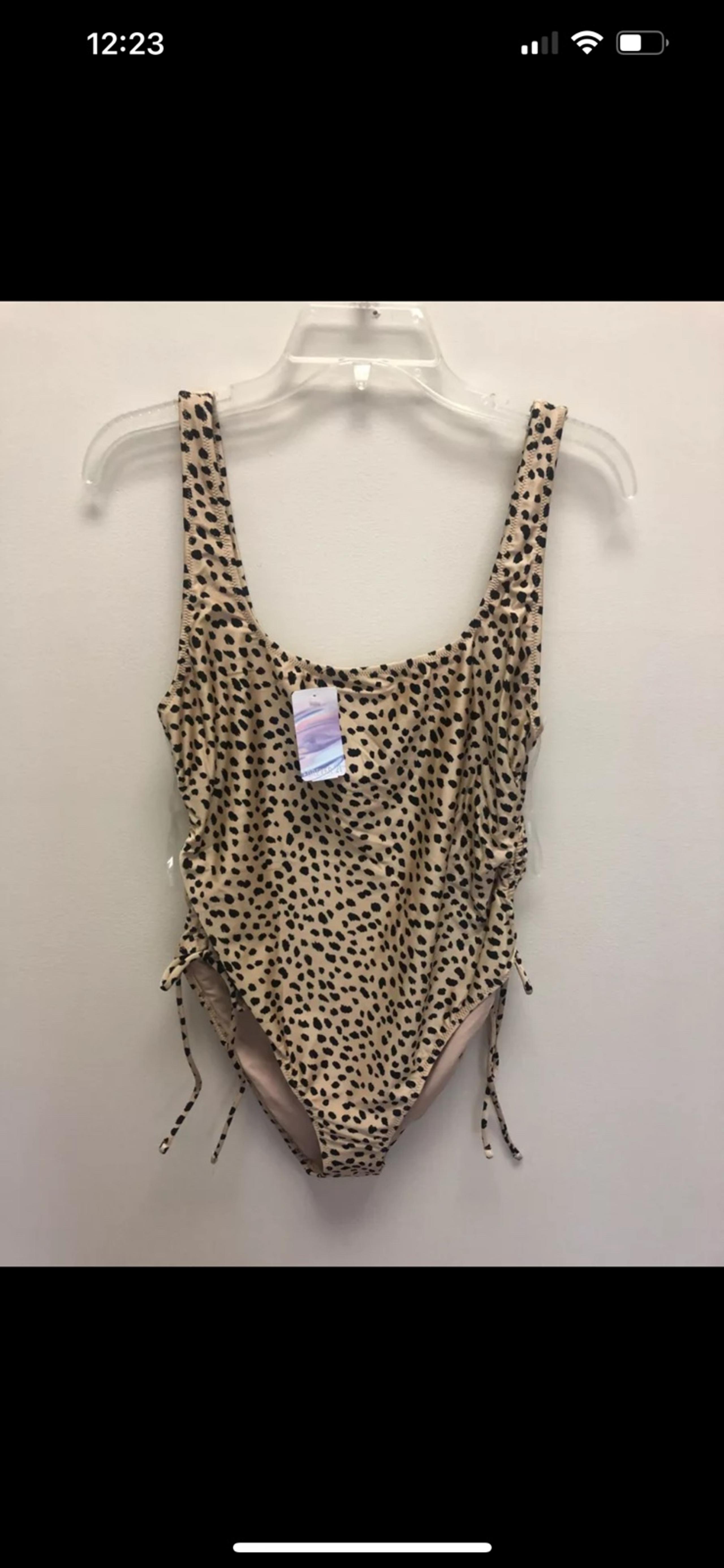 Forever 21 women's one-piece cheetah print swimsuit NWT sz XL
