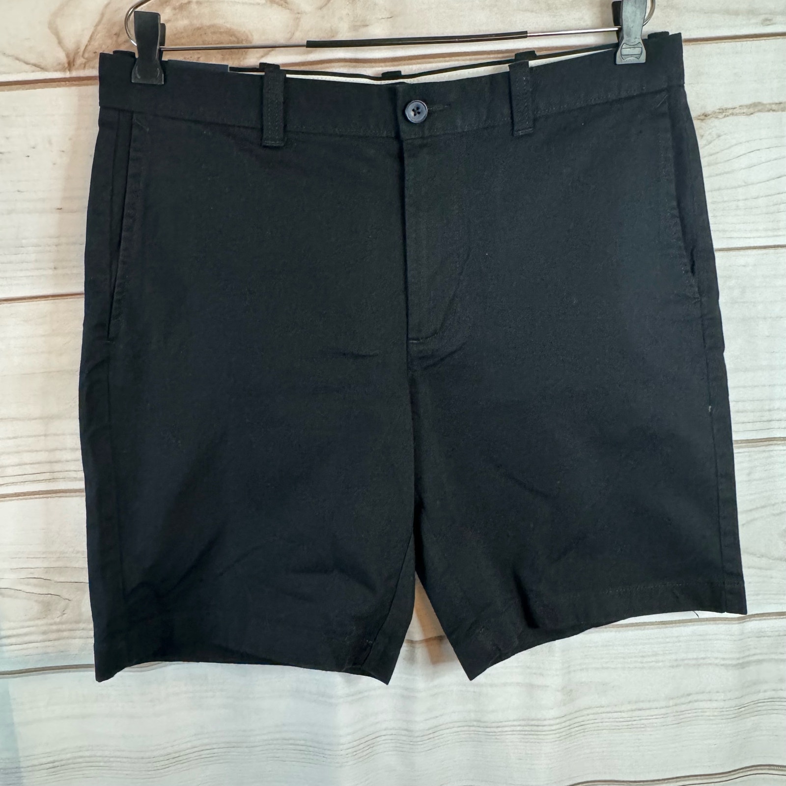 J.Crew Black 9 Inseam Flex Chino Shorts Size 33
