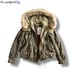 GOA Short Mod Coat grunge fur Y2K fur down