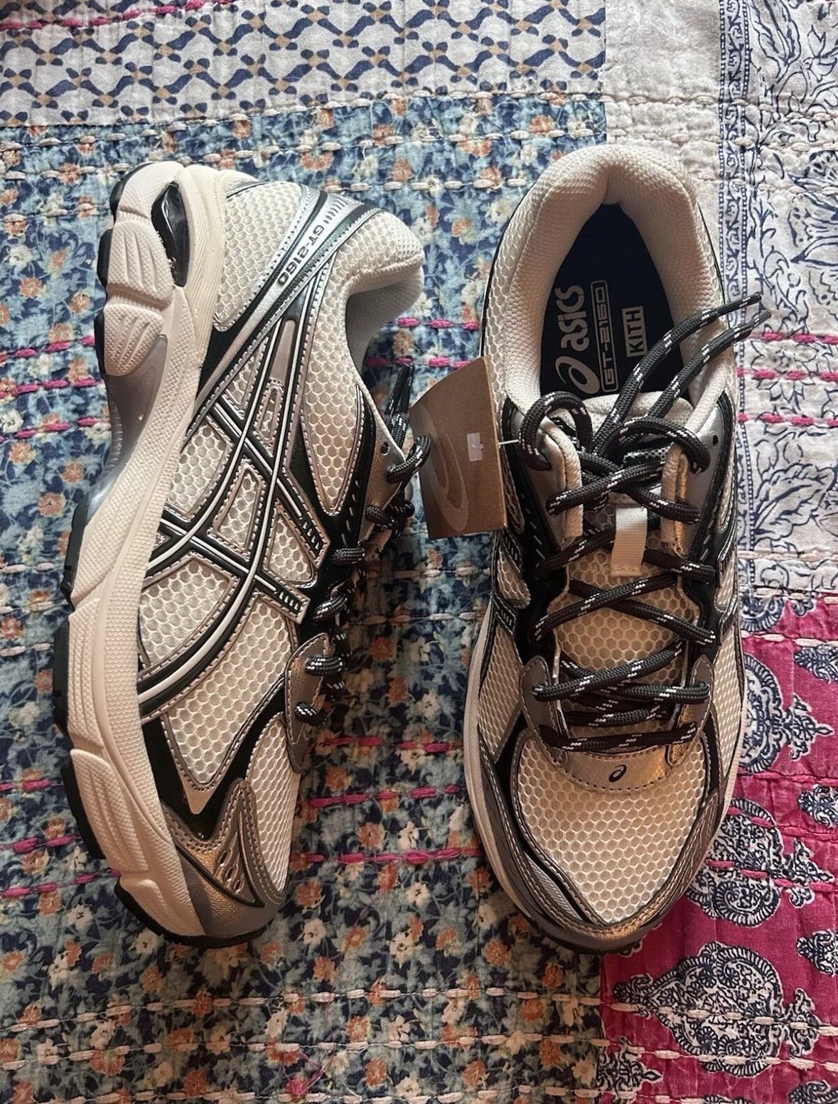 Asics & Kith GT 2160 Cream Scarab Size 8.5