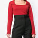 NWT Jacquemus square neck sweater