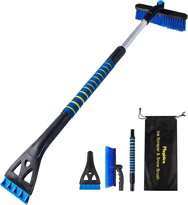 36 Extendable Ice Scraper Snow Brush Detachable Snow Removal Tool