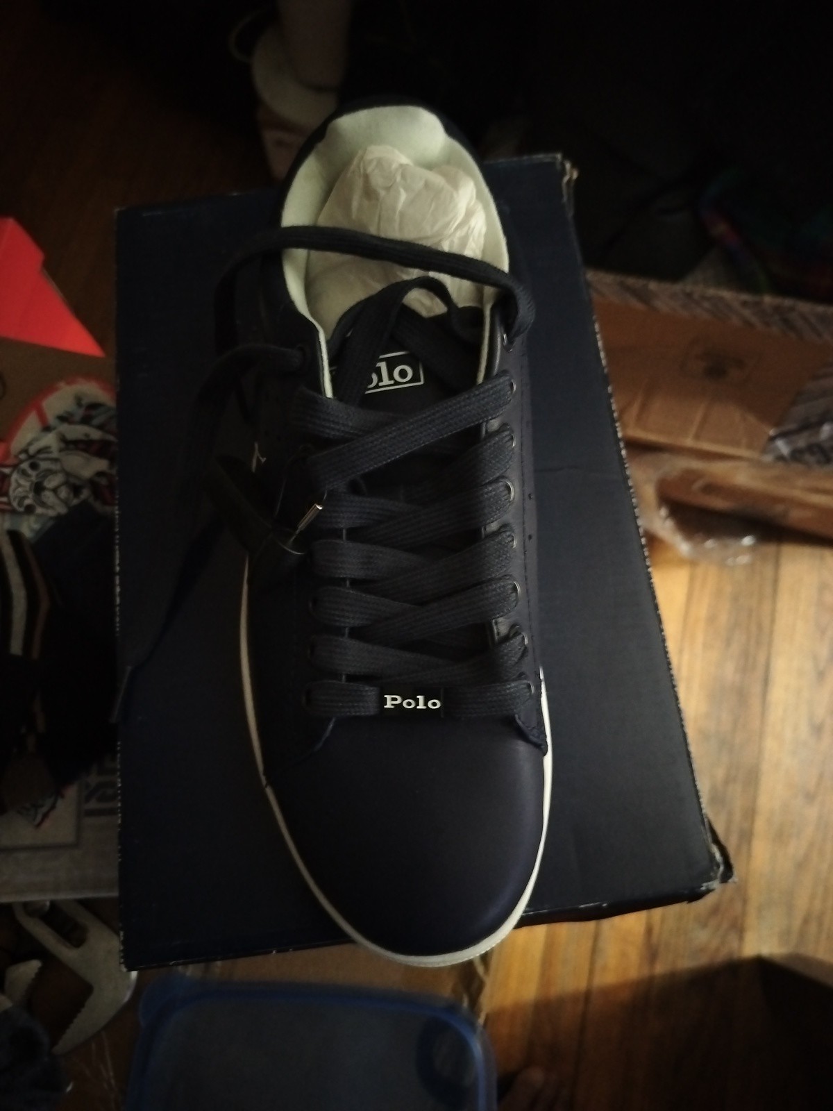 Polo Ralph Lauren fashion sneakers ,blue color new with box ,9.5 & 8.5 size.