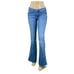 7FAMK A Pocket Long Inseam Flare Leg Jeans