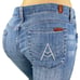 7FAMK A Pocket Long Inseam Flare Leg Jeans