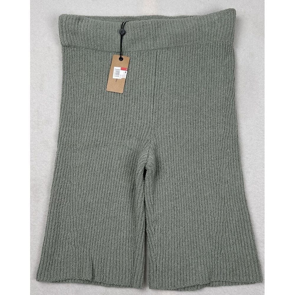 NWT RAG & BONE Sunny Organic Cotton Bike Shorts High Waist Stretch Sage Green L