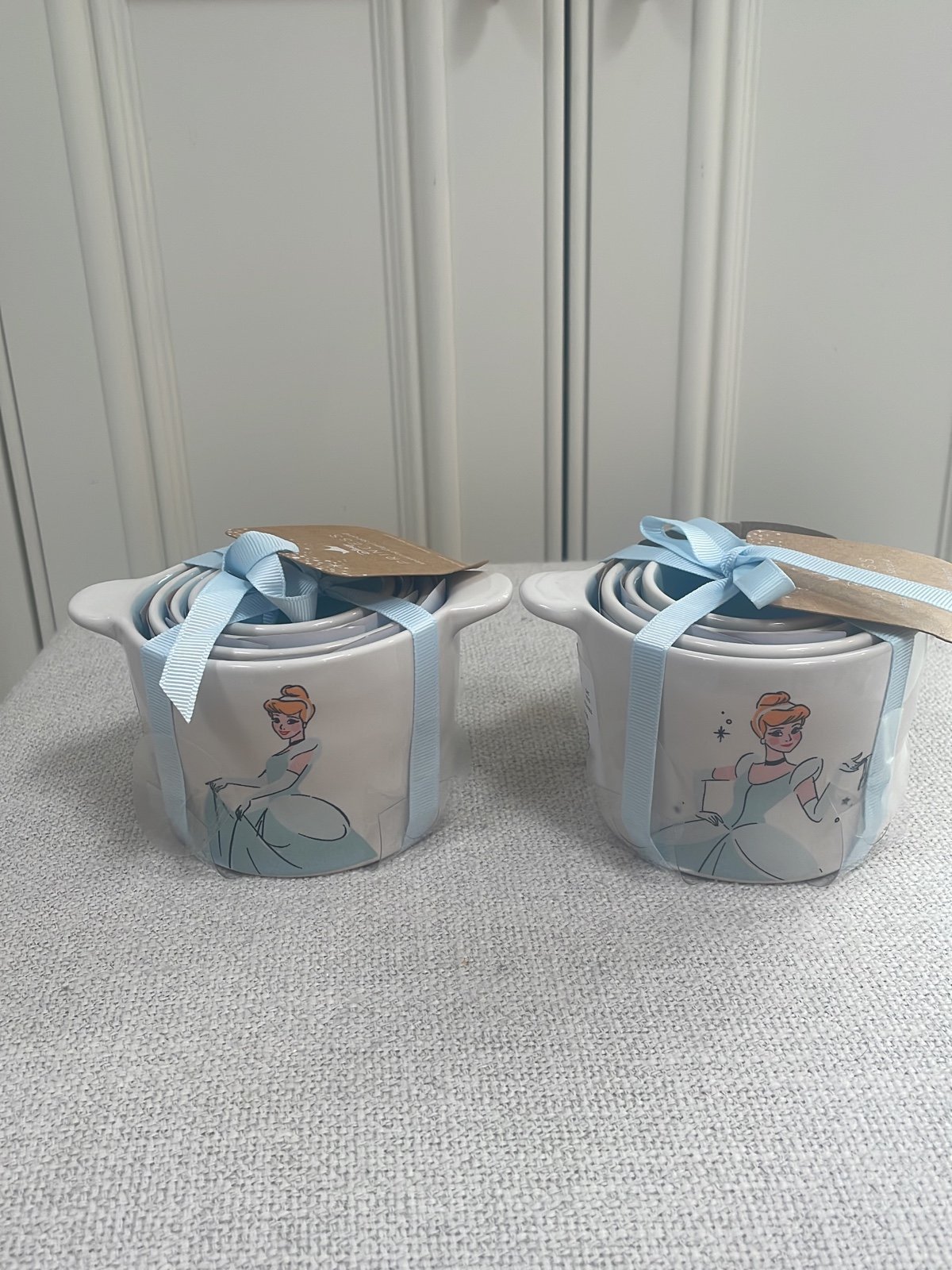 Rae Dunn CINDERELLA Double- Sided Measuring Cups X 2.