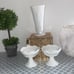 Indiana Grape Harvest Milk Glass Vase & candle holders