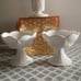 Indiana Grape Harvest Milk Glass Vase & candle holders