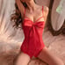 Red Bow Teddy Bodysuit Lingerie