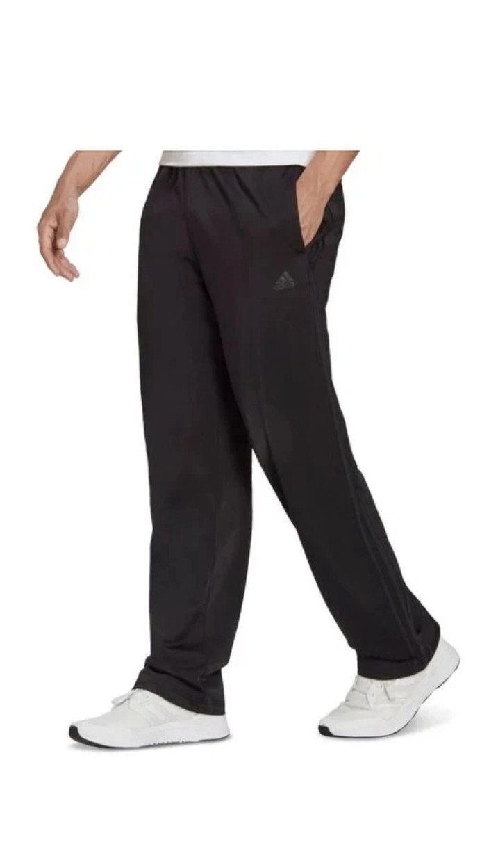 NWT Adidas Mens Multi Sport Pants Drawstring Elastic Waist Black Size 4XL