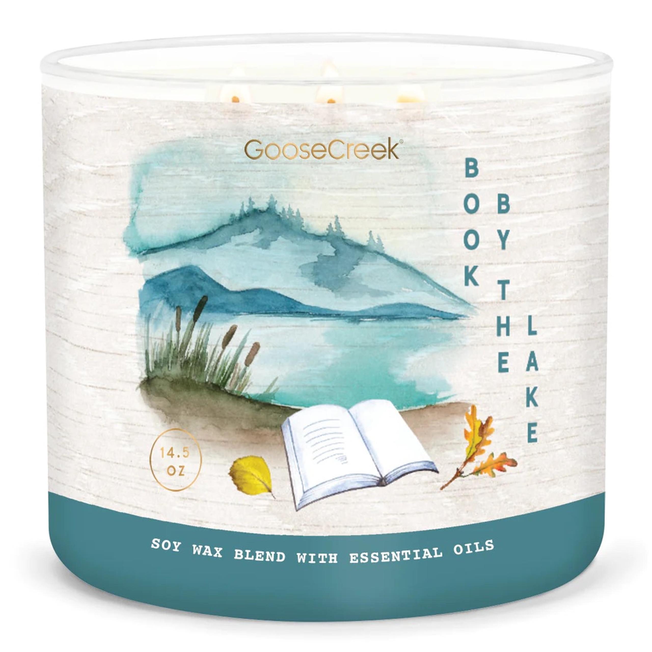 Goose Creek Book By The Lake Large 3-Wick Candle