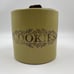 Monmouth Stoneware Pottery USA Tan/Brown Crockware Cookie Jar 1970’s Vtg 8x8