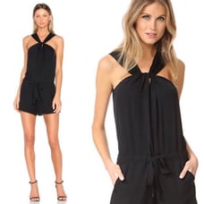 Rag & Bone Roscoe Black Romper