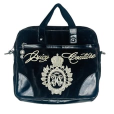 VTG Y2K Juicy Couture Laptop Computer Bag 90s Terry Velvet Velour Messenger RARE