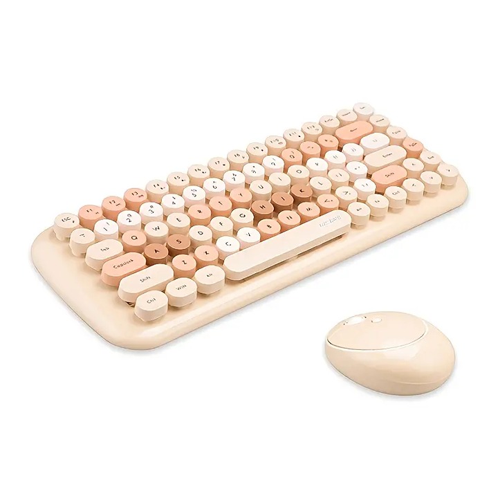 MOFII wireless 2.4G keyboard and mouse set, candy-colored keyboard keys,