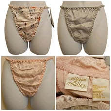 BUNDLE DEAL SET OF 4- 3PK PANTY THONGS VTG GILLIGAN & O'MALLEY NEW 90s Y2K SZ L