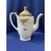 Vintage Porcelain Tea Pot Accented Pink Roses and Peacock